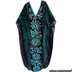 LA LEELA Cotton Batik 6 Women's Caftan Kimono Nightgown Dress Beachwear Cover up Green_u912 B06VVM483C